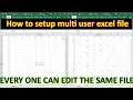Allow Excel spreadsheet to be updated by multiple users at one time