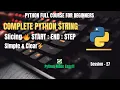 Session 27 Python Strings - Slicing Operator Python Full Course for Beginners Python For Beginner