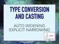 Type Conversion and casting in java