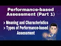 Performance-Based Assessment Part 1 Meaning Characteristics and Types Assessment of Learning 2