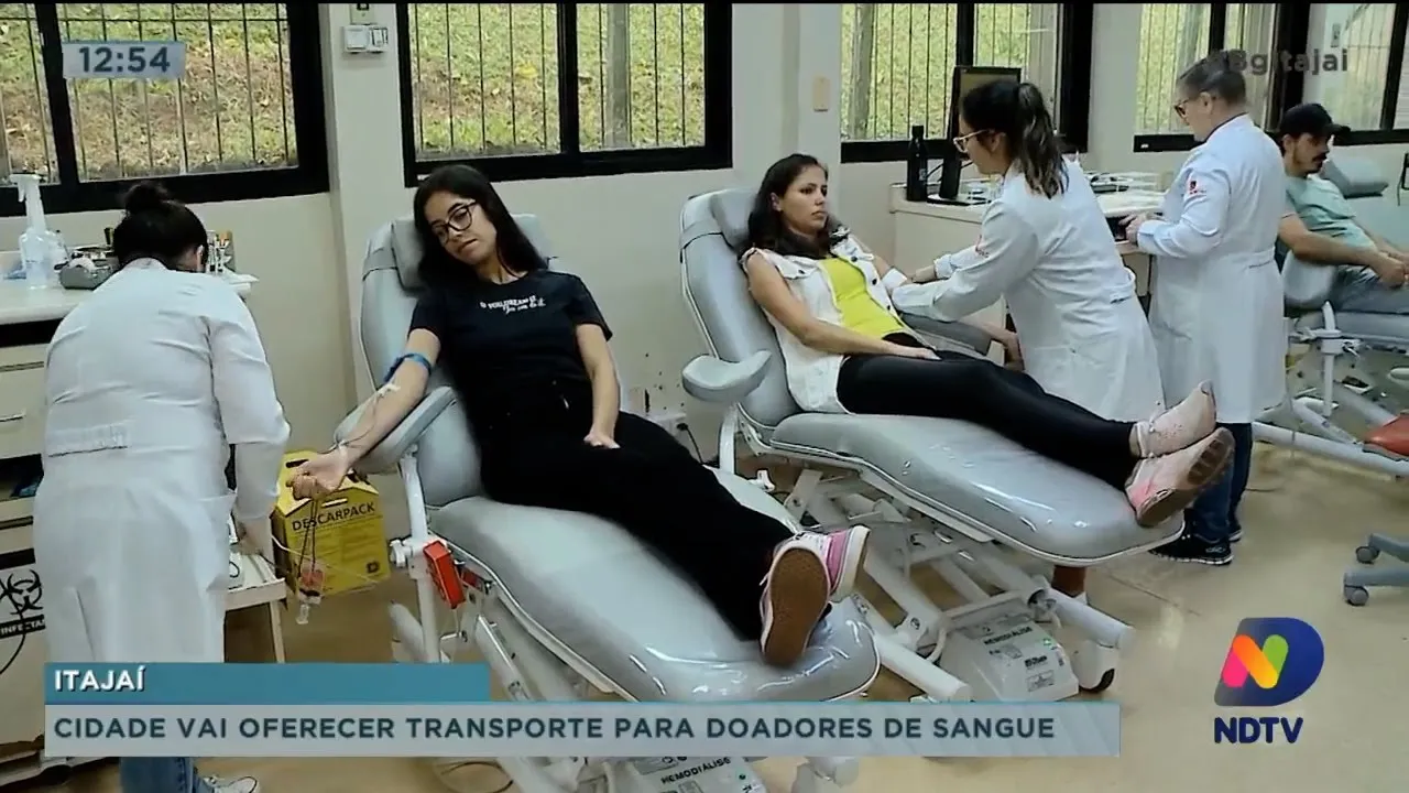 Itajaí vai oferecer transporte para doadores de sangue