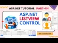 64 ASP NET ListView Control Demystified Master Data Display and Management like a Pro