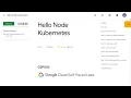 Hello Node Kubernetes GSP005