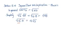 MAT 0028 ALEKS Module 8 Square Root Multiplication basic