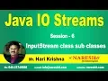 IO Streams Session 6 InputStream class sub classes Hari Krishna