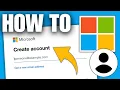 How To Create Microsoft Account PC Laptop