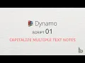 How to Capitalize Multiple Text Notes in REVIT with DYNAMO Full Tutorial