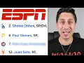 Reacting to ESPN s Shocking MLB Player Rankings