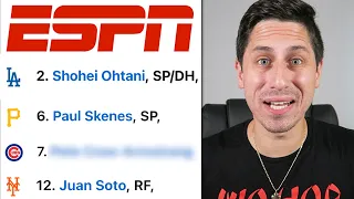 Reacting to ESPN s Shocking MLB Player Rankings