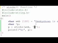 100 strchr and strrchr function in C Programming Hindi