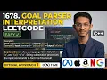 LeetCode 1678 - Goal Parser Interpretation C Solution Explained