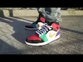 Jordan 1 Mid Multicolor On Feet