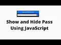 Password Toggle With JavaScript