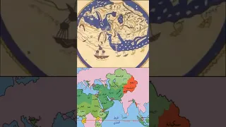 خريطة قديمه توضح اماكن ياجوج وماجوج 