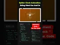 Spider Clock Animation using HTML CSS and JavaScript
