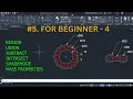AUTOCAD FOR BEGINNER - 4 ABOUT REGION UNION SUBTRACT INTERSECT SHADEMODE MASS PROP