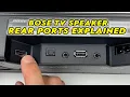 Bose TV Speaker Soundbar Explaining the Back Ports