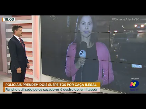 Policiais prendem dois suspeitos por caça ilegal em Itapoá