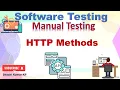API testing HTTP request methods Manual testing Software Testing