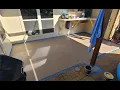 Behr Granite Grip texture floor paint - patio concrete painted