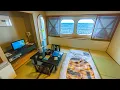 21-Hour Long-Distance Overnight Ferry Travel in a Deluxe Japanese-Style Room with Terrace