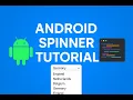 15 Android Spinner Tutorial Dropdown List Example in Kotlin Beginner Friendly