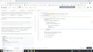 Unique Morse Code Words Program JAVA
