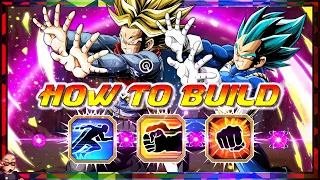HOW TO BUILD EZA LR Int Vegeta Trunks Hidden Potential DBZ Dokkan Battle