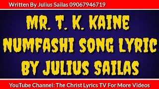 mr t k kaine numfashi na song lyrics the christ lyrics tv powered by julius sailas