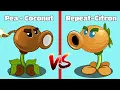 Lagu PvZ 2 Fusion - Peashooter \u0026 Projectile Coconut Vs Repeater \u0026 Projectile Citron