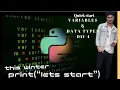 python programming day-4 quick start variables and data types