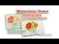 Watercolor Demo Gaillardia - Blanket Flower