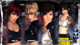 dead or alive 5 mila u0026 sarah vs hitomi u0026 marie rose pc mod