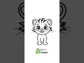 HOW TO DRAW A CUTE TIGER - EASY