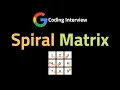 Spiral Matrix - LeetCode 54