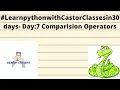 - Day 7 Comparision Operators