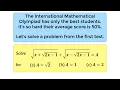 60 years ago this question was on the International Mathematical Olympiad