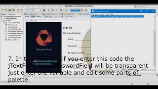 Modern Design jFrame and How to create a transparent jTextField jPasswordField and jButton