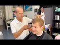 Old School Barber Mehmet gives me the FULL Service 💈✂️ ASMR Haircut, Shave, Threading and More!