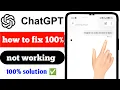 ChatGPT Not Working How to Fix ChatGPT Error 2026 ChatGPT Down Today