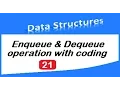 Implementation of queue using array - part1