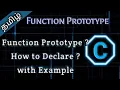 23 Function Prototype in C Tamil Pro Techniques