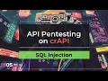 Exploiting SQL Injection in API Endpoint API Hacking crAPI