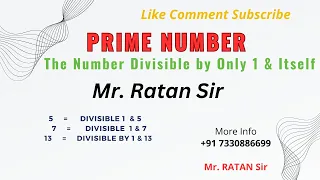 Java Numbers Programs Prime Number 3 5 7 11 13 17 RATAN SIR Like Comment Subscribe