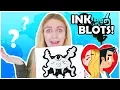 INK BLOT ART CHALLENGE - Turn ink blots into Character Designs