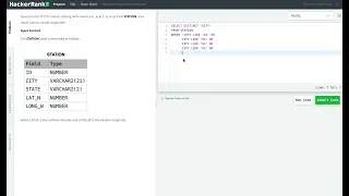 Hackerrank SQL Solution Basic SQL - Weather Observation Station 6