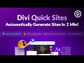 Introducing Divi Quick Sites Including AI Website Creation