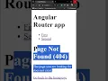 Fix 404 Errors in Angular with Wildcard Routes Custom Pages in 5 Simple Steps