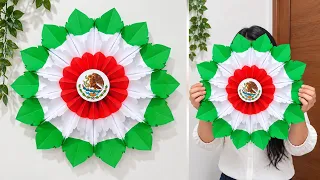 Adornos por fiestas patrias México 15 de Setiembre 😘 Independence Day 🥰 ROSETA TRICOLOR