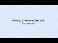 Arrays Enumerations and Structures VB VB net betaQsolutions